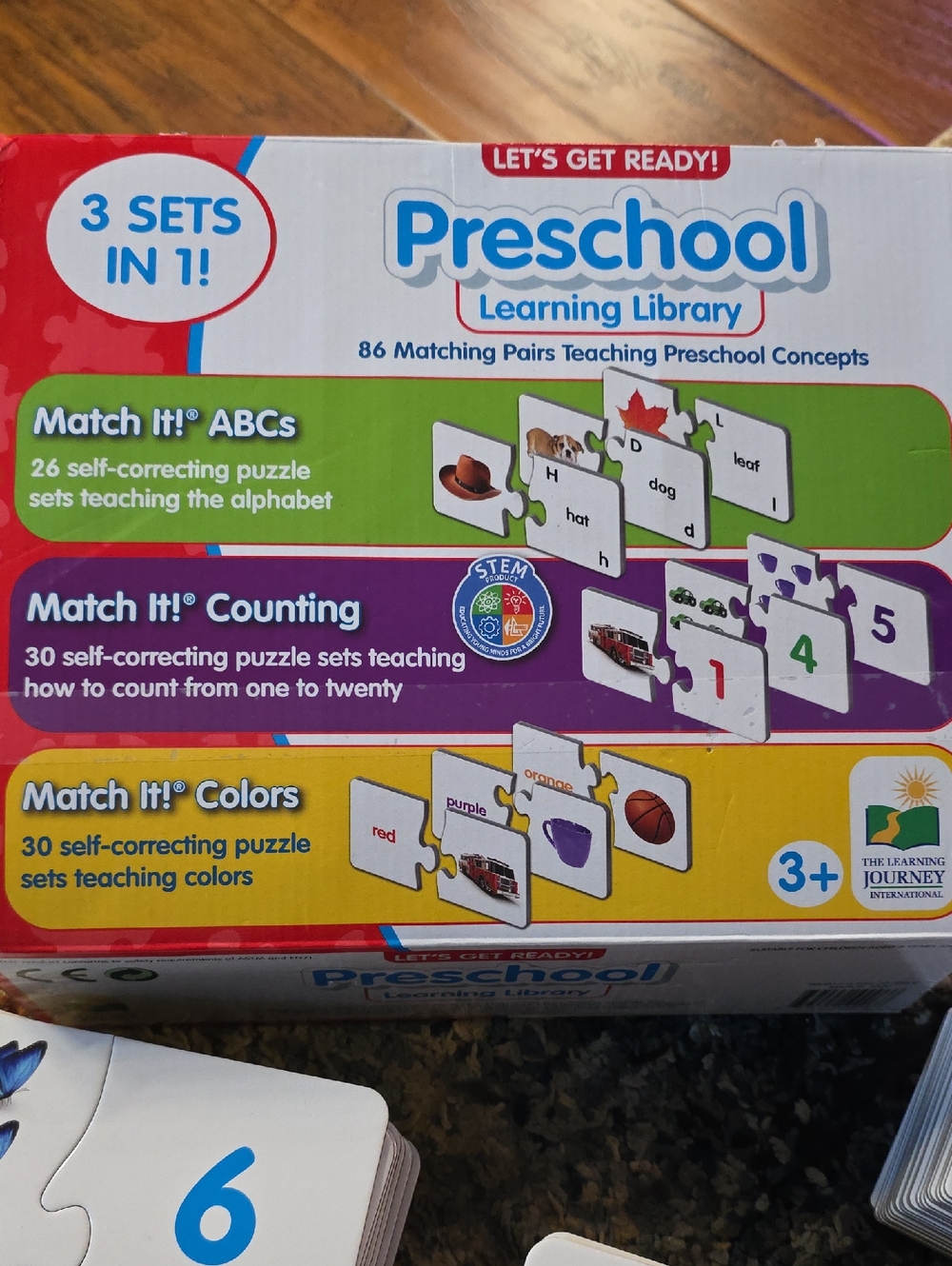 Preschool Learning Library Match It! Colors, Counting & ABCs - 3+